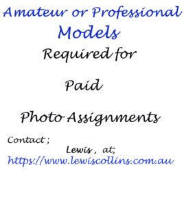 amateur or professional models required for paid photo assignments