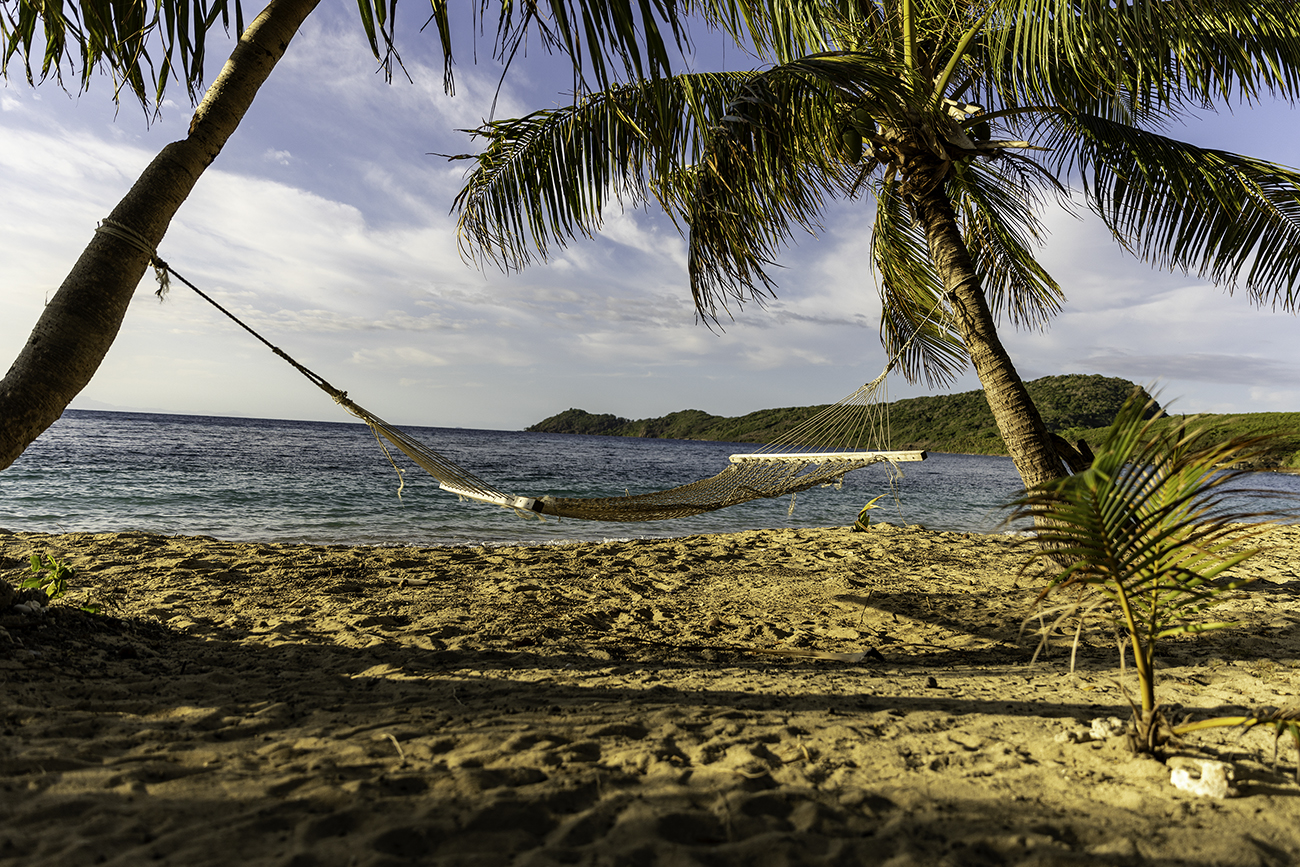 2024 september hammock waiting for you on beautiful beach mantaray island fiji